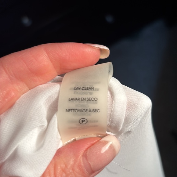 White NWOT sheer lined blouse with bell sleeves! - Picture 8 of 11